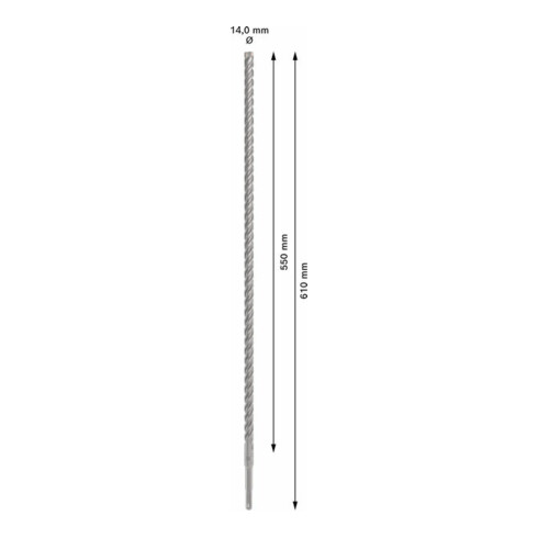 Bosch PRO SDS plus-5X Hammerbohrer, 14 x 550 x 610 mm