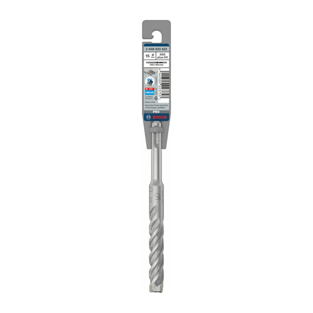 Bosch PRO SDS plus-5X Hammerbohrer, 15 x 100 x 160 mm
