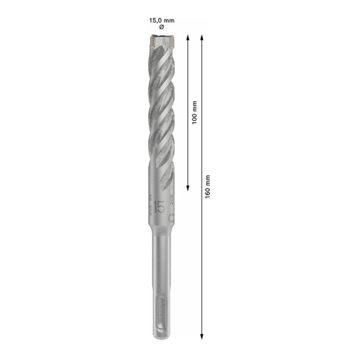 Bosch PRO SDS plus-5X Hammerbohrer, 15 x 100 x 160 mm