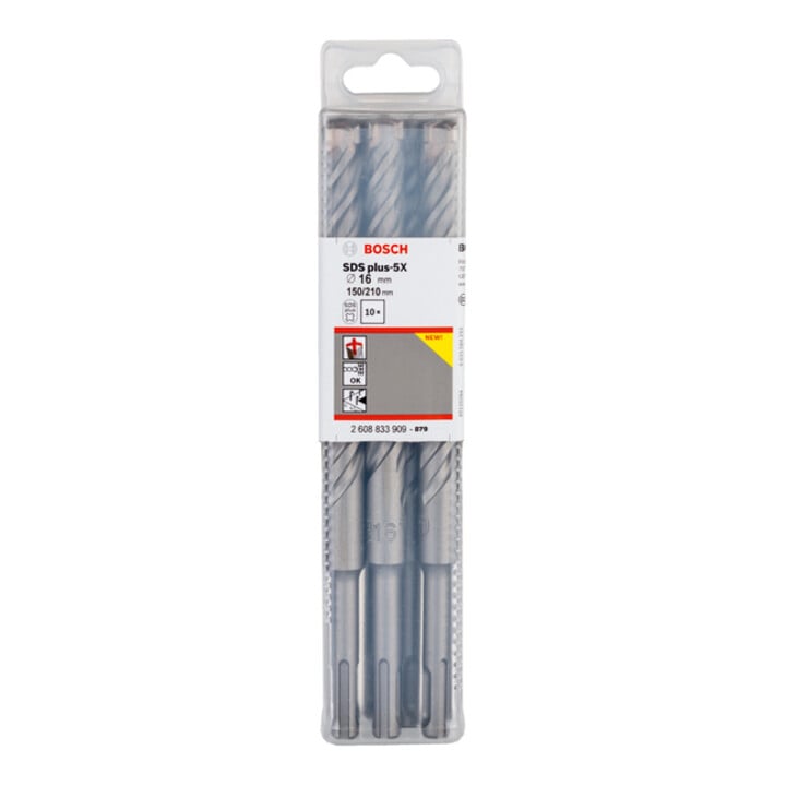 Bosch PRO SDS plus-5X Hammerbohrer, 16 x 150 x 210 mm, 10-tlg.