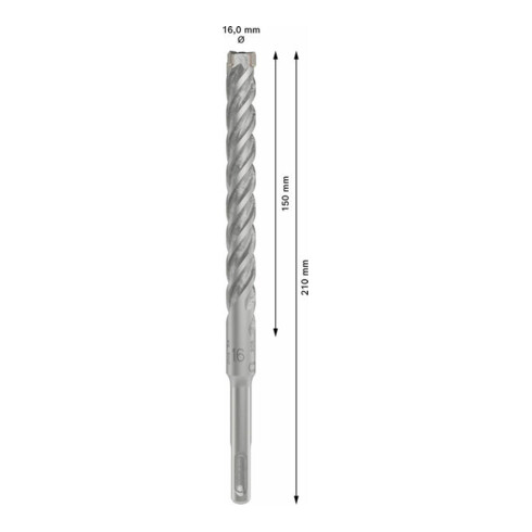 Bosch PRO SDS plus-5X Hammerbohrer, 16 x 150 x 210 mm
