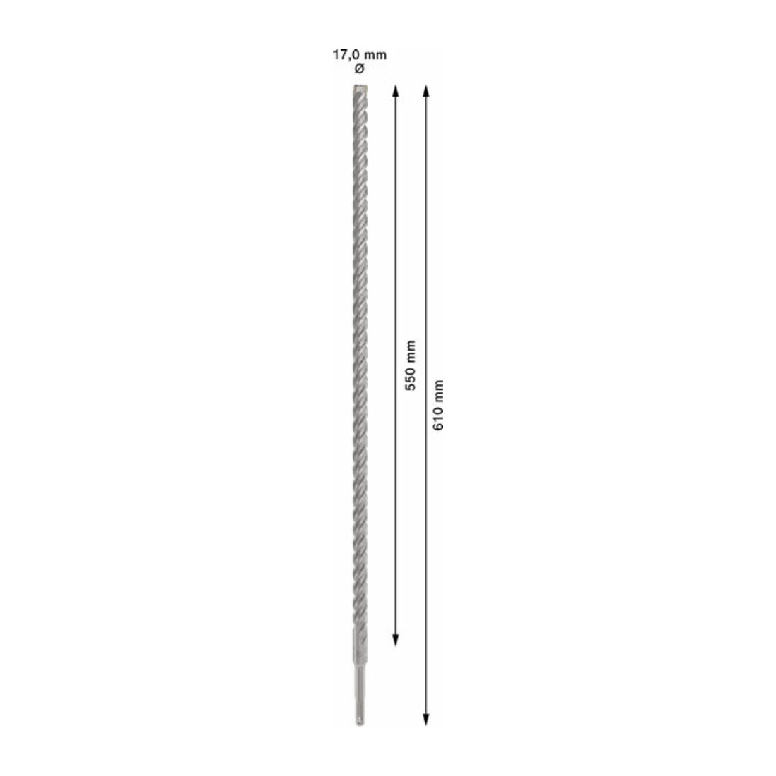 Bosch PRO SDS plus-5X Hammerbohrer, 16 x 550 x 610 mm