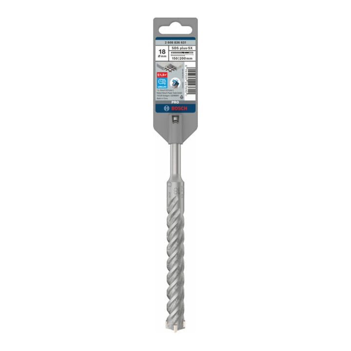 Bosch PRO SDS plus-5X Hammerbohrer, 18 x 150 x 200 mm