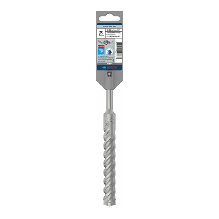 Bosch PRO SDS plus-5X Hammerbohrer, 20 x 150 x 200 mm