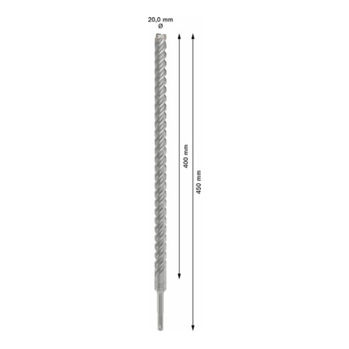 Bosch PRO SDS plus-5X Hammerbohrer, 20 x 400 x 450 mm