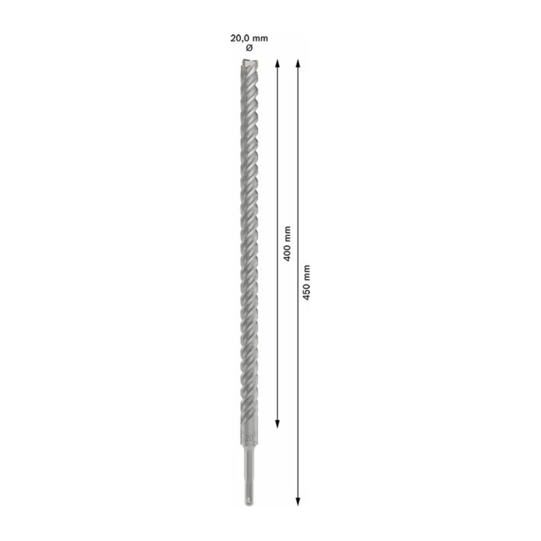 Bosch PRO SDS plus-5X Hammerbohrer, 20 x 400 x 450 mm