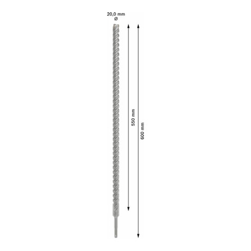 Bosch PRO SDS plus-5X Hammerbohrer, 20 x 550 x 600 mm