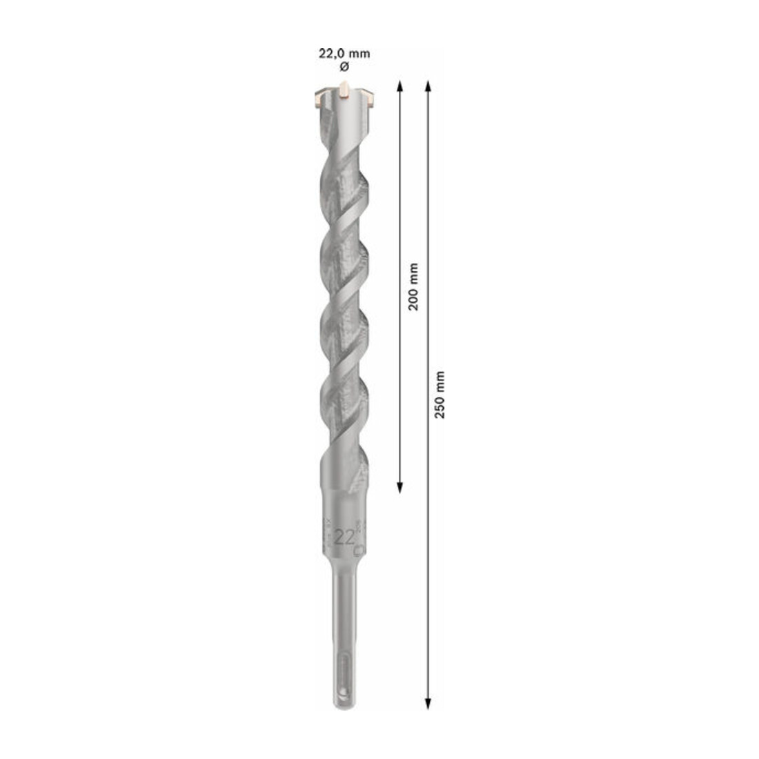 Bosch PRO SDS plus-5X Hammerbohrer, 22 x 200 x 250 mm