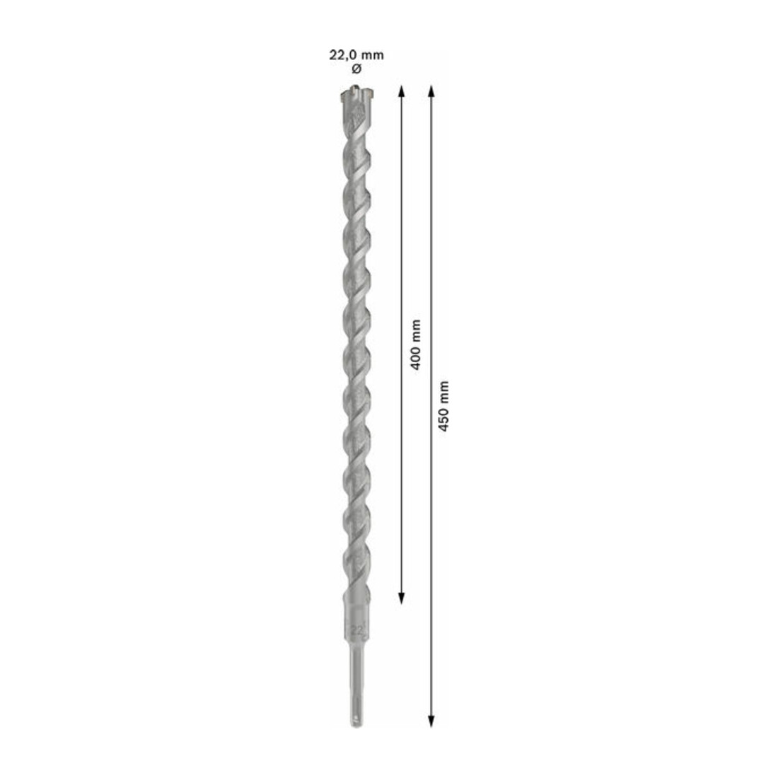 Bosch PRO SDS plus-5X Hammerbohrer, 22 x 400 x 450 mm