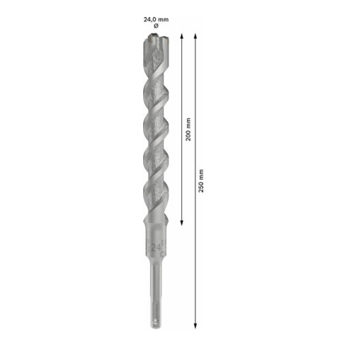 Bosch PRO SDS plus-5X Hammerbohrer, 24 x 200 x 250 mm