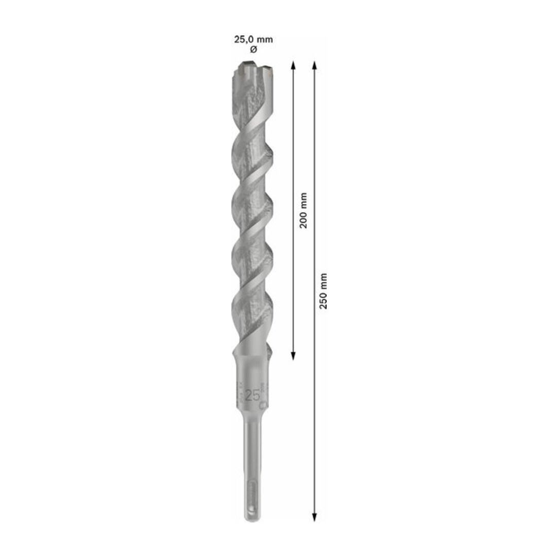 Bosch PRO SDS plus-5X Hammerbohrer, 25 x 200 x 250 mm