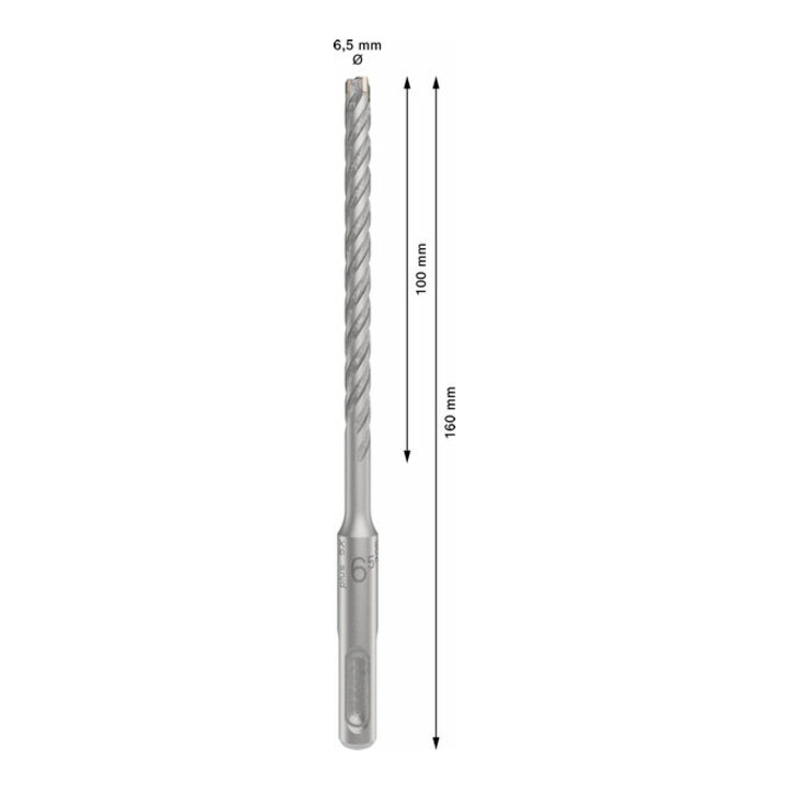 Bosch PRO SDS plus-5X Hammerbohrer, 6,5 x 100 x 160 mm