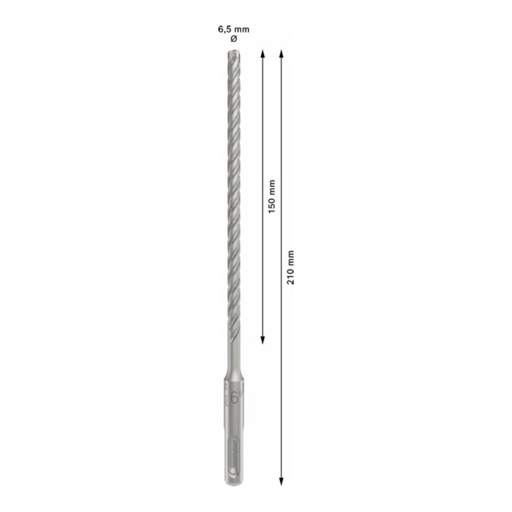 Bosch PRO SDS plus-5X Hammerbohrer, 6,5 x 150 x 210 mm