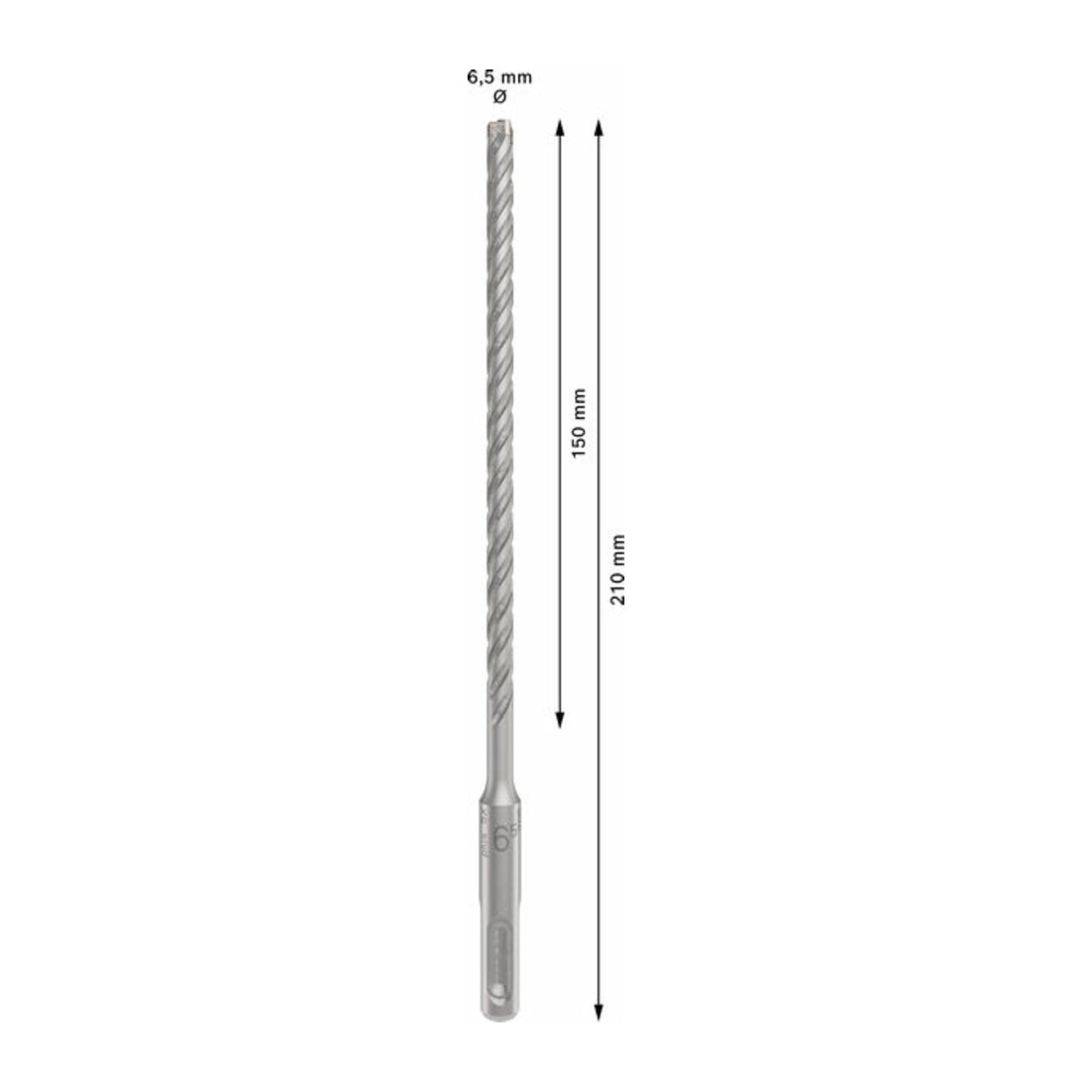 Bosch PRO SDS plus-5X Hammerbohrer, 6,5 x 150 x 210 mm