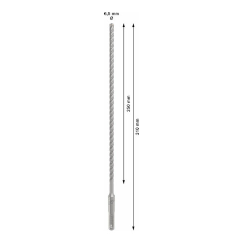 Bosch PRO SDS plus-5X Hammerbohrer, 6,5 x 250 x 310 mm