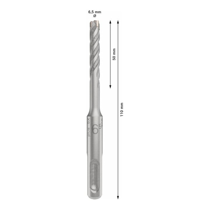 Bosch PRO SDS plus-5X Hammerbohrer, 6,5 x 50 x 110 mm