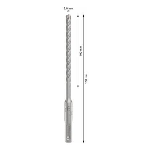 Bosch PRO SDS plus-5X Hammerbohrer, 6 x 100 x 160 mm