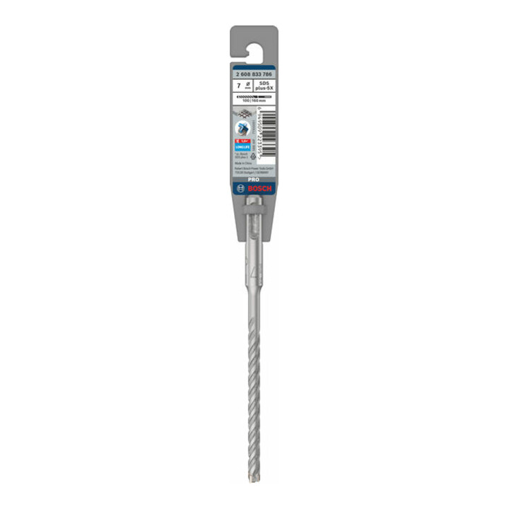 Bosch PRO SDS plus-5X Hammerbohrer, 7 x 100 x 160 mm