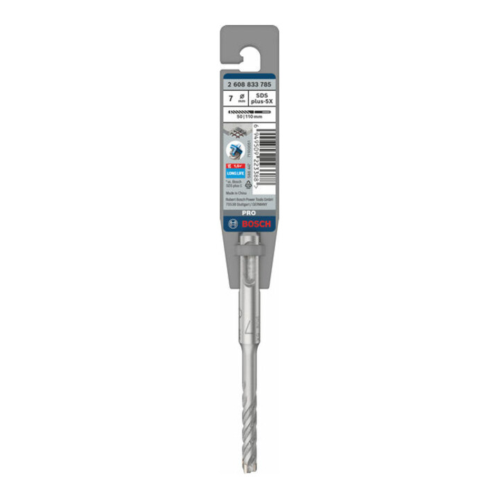Bosch PRO SDS plus-5X Hammerbohrer, 7 x 50 x 110 mm