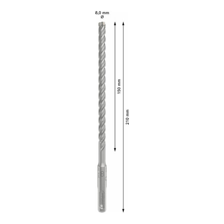 Bosch PRO SDS plus-5X Hammerbohrer, 8 x 150 x 210 mm