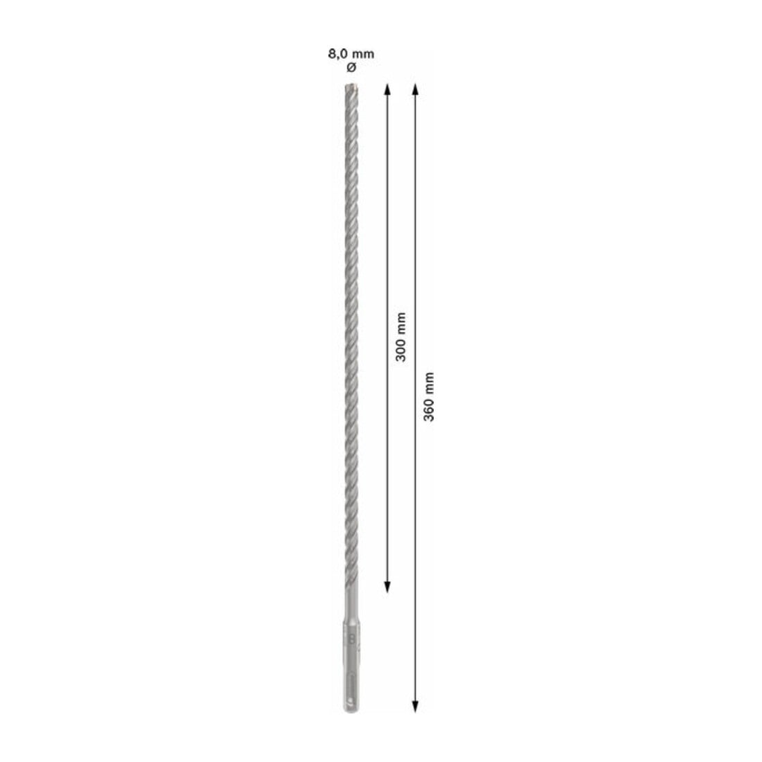 Bosch PRO SDS plus-5X Hammerbohrer, 8 x 300 x 360 mm