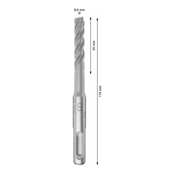 Bosch PRO SDS plus-5X Hammerbohrer, 8 x 50 x 110 mm, 10-tlg.