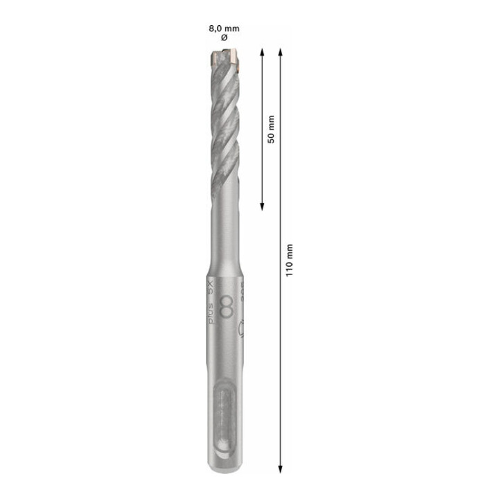 Bosch PRO SDS plus-5X Hammerbohrer, 8 x 50 x 110 mm