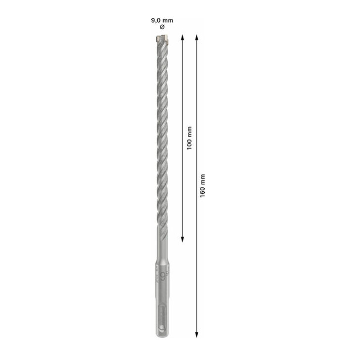 Bosch PRO SDS plus-5X Hammerbohrer, 9,5 x 100 x 160 mm
