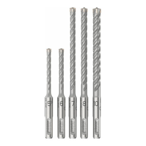Bosch PRO SDS plus-5X Hammerbohrer-Set, 5.5/6/7/8/10 mm, 5-tlg.