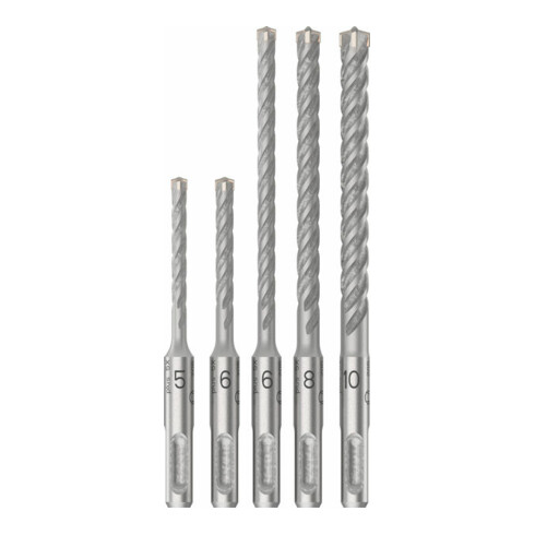 Bosch PRO SDS plus-5X Hammerbohrer-Set, 5/6/6/8/10 mm, 5-tlg.