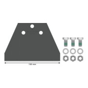 Bosch PRO SDS plus Bodenschaber Ersatzset, 130 mm-4