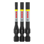 Bosch PRO Set de 3 embouts à chocs T25, T30, T40, 55 mm