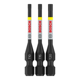 Bosch PRO Set de 3 embouts TX Impact, T10, T15, T20, 55 mm