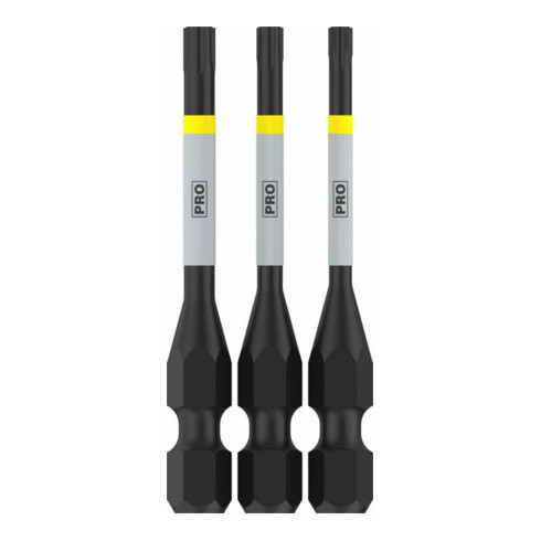 Bosch PRO Set de 3 embouts TX Impact, T10, T15, T20, 55 mm