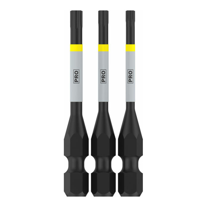 Bosch PRO Set de 3 embouts TX Impact, T10, T15, T20, 55 mm