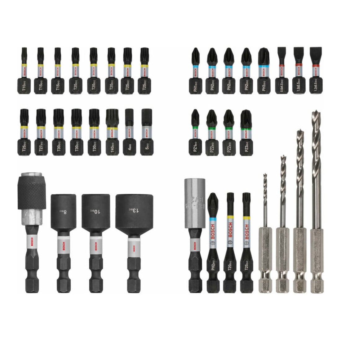 Bosch PRO Set de embouts de vissage et forets bois, 40 pcs