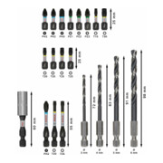 Bosch PRO Set de embouts de vissage et forets métal, 20 pcs-4