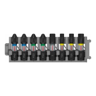 Bosch PRO Set de embouts d'impact, 25 mm, 8 pcs