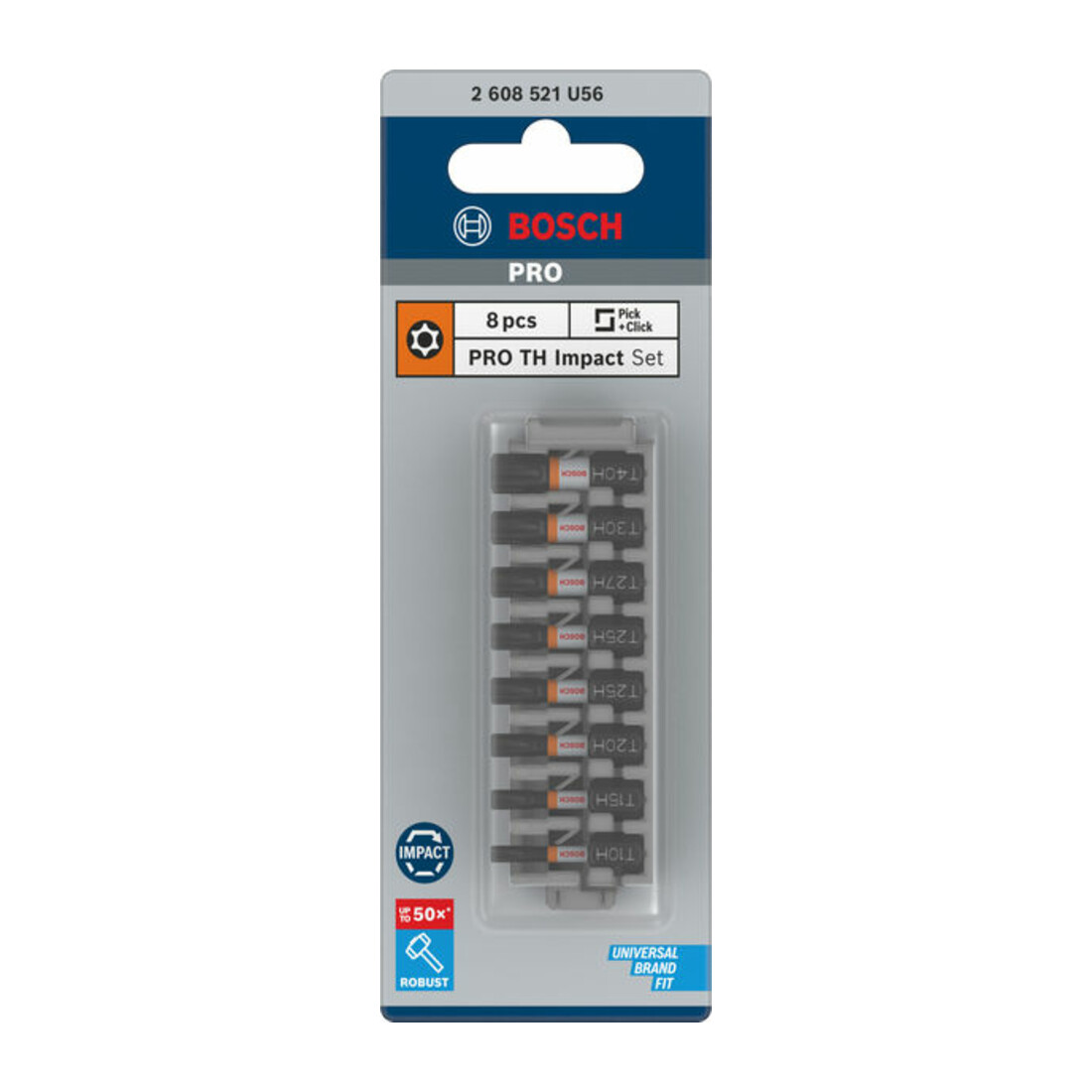 Bosch PRO Set de embouts Impact, 25 mm, 8 pcs