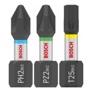 Bosch PRO Set de Embouts Impact, 25 mm, Présentoir, 10 x 25 pcs