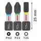 Bosch PRO Set de Embouts Impact, 25 mm, Présentoir, 10 x 25 pcs