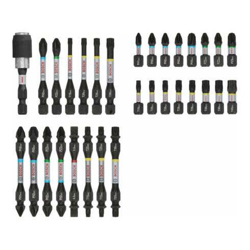 Bosch PRO Set de embouts Impact, présentoir, 6 x 31 pcs