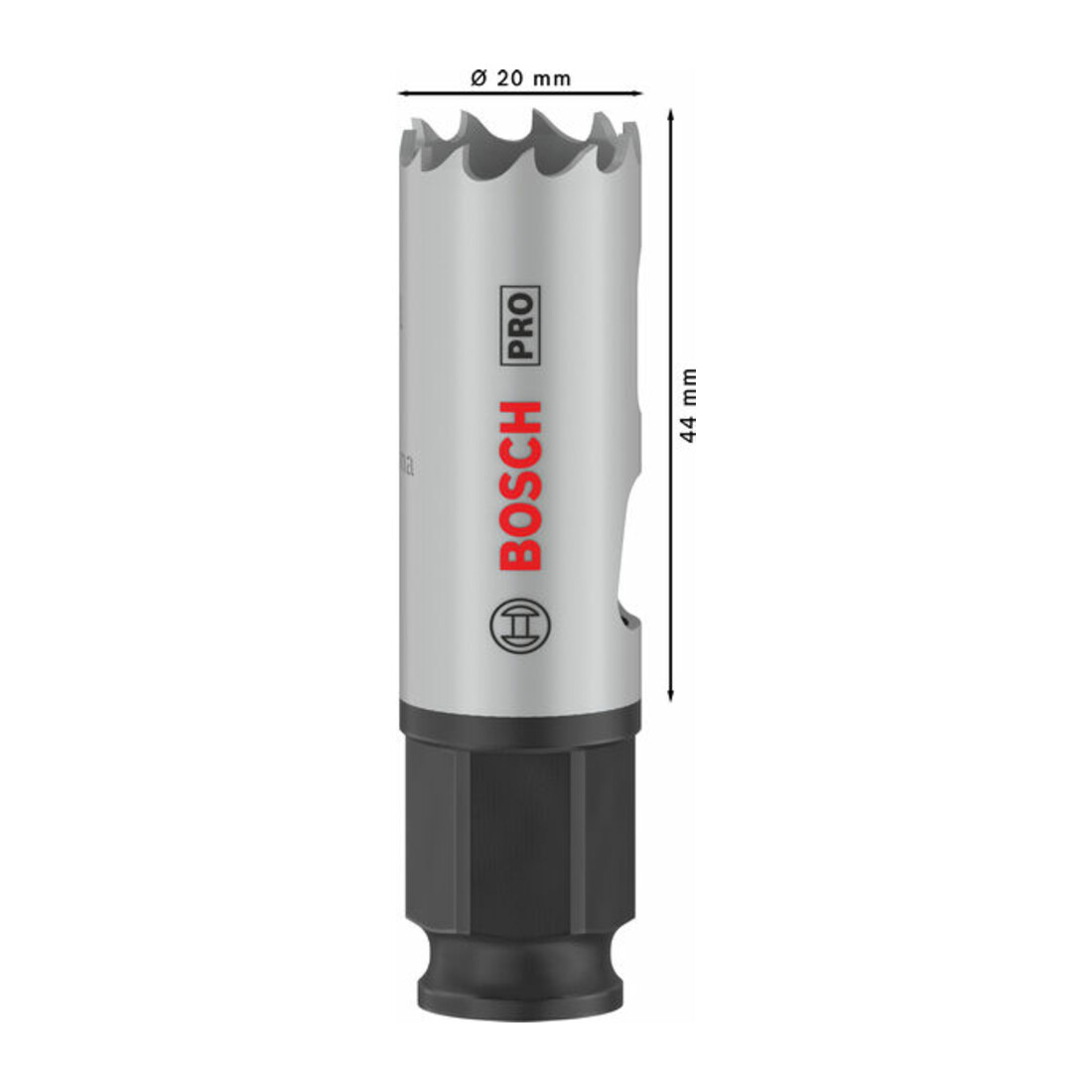 Bosch PRO Set de scies-cloches Multi-Matériaux PC Plus, 20 mm, 24 pcs