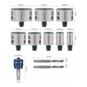 Bosch PRO Set de scies-cloches Multi Matériaux PC Plus, 25-86 mm, 11 pcs-4