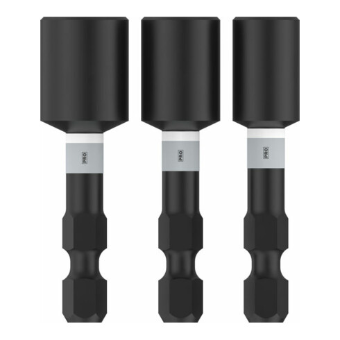 Bosch PRO Set d'embouts à ergots, 1/4" x 50 mm, 5/16" x 50 mm, 3/8" x 50 mm, 3 pcs