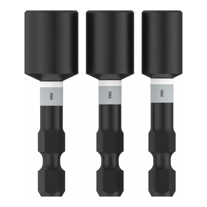 Bosch PRO Set d'embouts à ergots, 1/4" x 50 mm, 5/16" x 50 mm, 3/8" x 50 mm, 3 pcs
