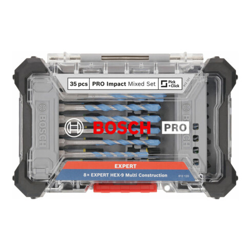 Bosch PRO Set mixte d'embouts, présentoir, 6 x 35 pcs