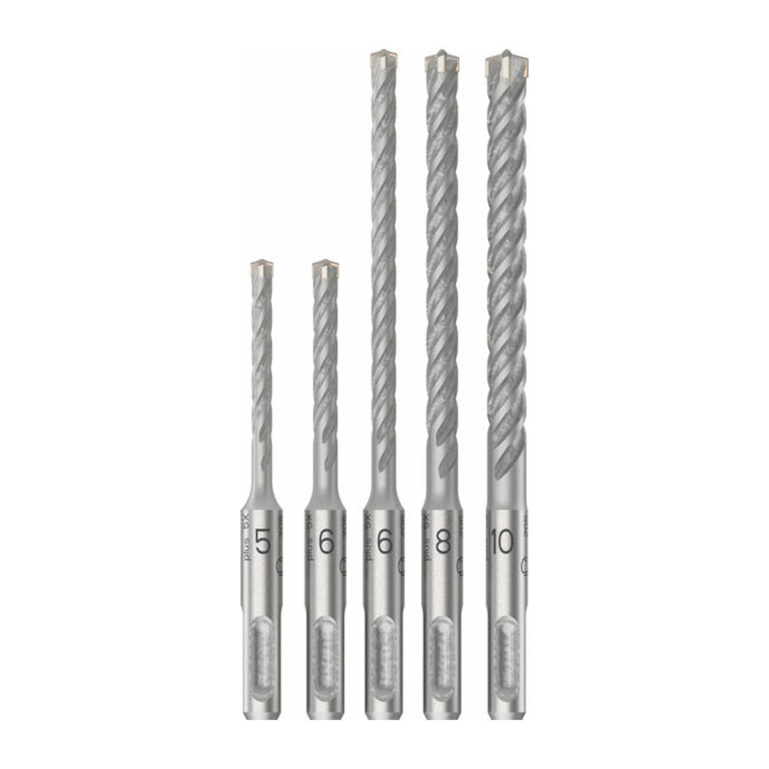 Bosch PRO Set punte per martello SDS plus-5X, 5/6/6/8/10 mm, 5 pz.