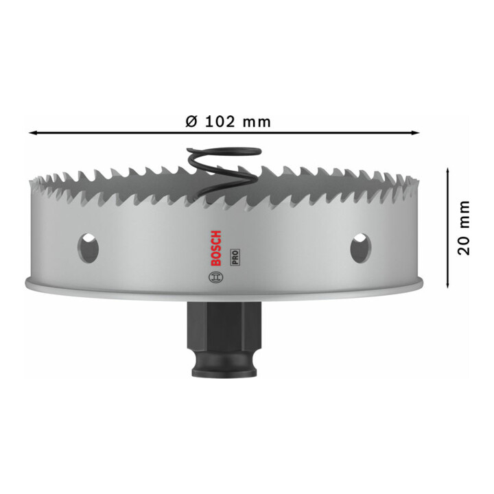 Bosch PRO Sheet Metal PC Plus Lochsäge, 102 mm