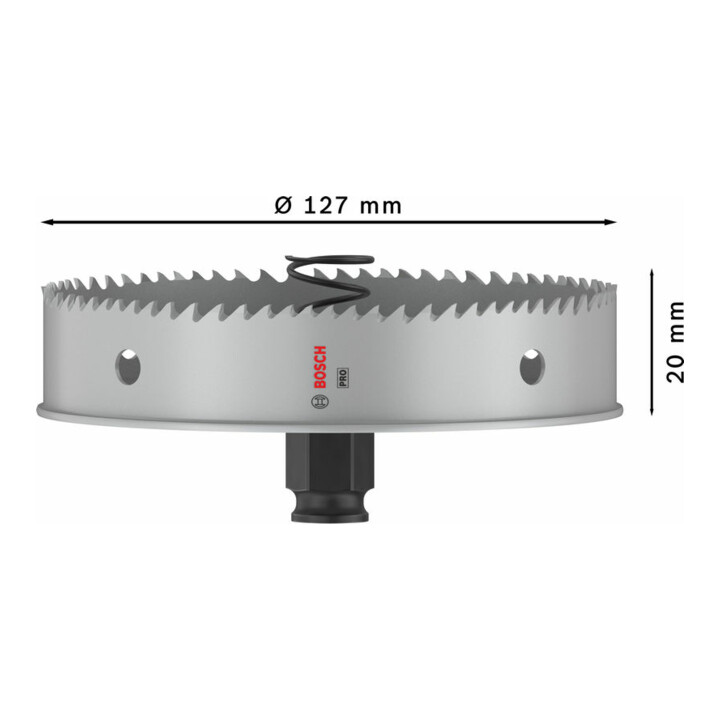 Bosch PRO Sheet Metal PC Plus Lochsäge, 127 mm